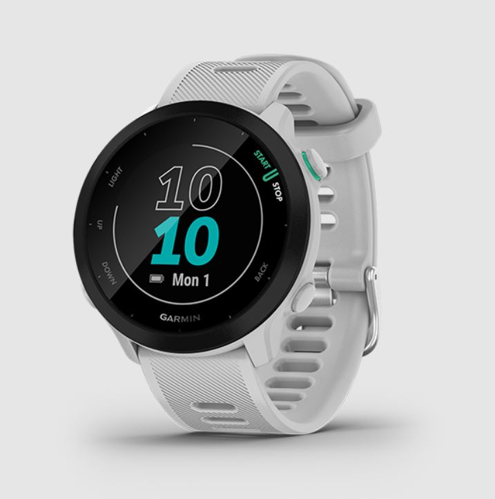 Garmin Forerunner 55 簡約白- 馬拉松世界